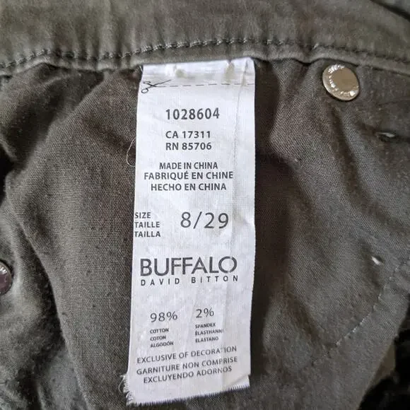 Buffalo David Bitton Daily Mid Rise Crop Jeans Size 8 - Picture 9 of 10